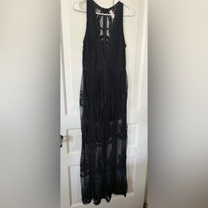 Wishlist black lace romper dress. NWOT